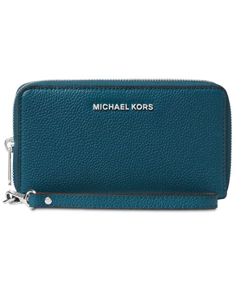 Michael Kors Mercer Pebble Leather Multi Function Phone Case